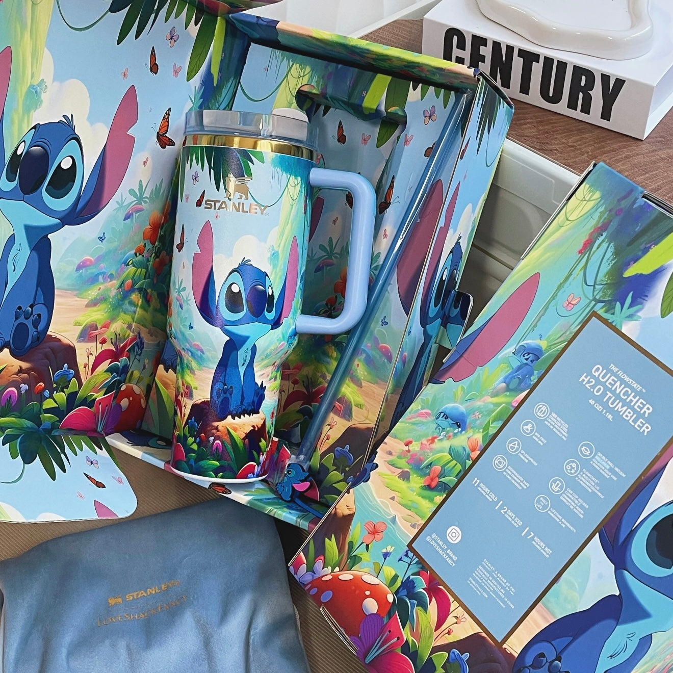 🔥40oz Stitch Tumbler Gift Box 🚢Free Shipping
